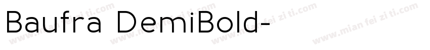 Baufra DemiBold字体转换